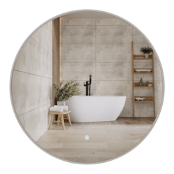 Lustro LED TONDO ze zmienną barwą 60 cm, akrylowa rama CORSAN L0060A