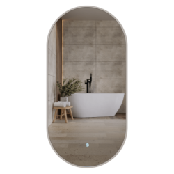 Lustro LED OVO ze zmienną barwą 50x100 cm, akrylowa rama CORSAN L5010A