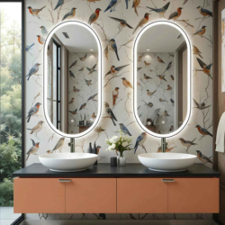 Lustro LED OVO ze zmienną...