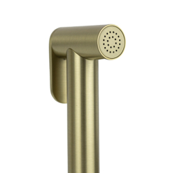 Bateria bidetowa podtynkowa LUGO złoto szczotkowane z wężem CORSAN CMB7570BGL