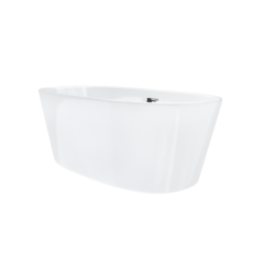 Wanna wolnostojąca SALINA 170 x72 cm korek klik-klak chrom CORSAN E026XLCH