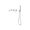 Bateria wannowa ścienna LUGO z zestawem natryskowym chrom CORSAN CMB7554CH