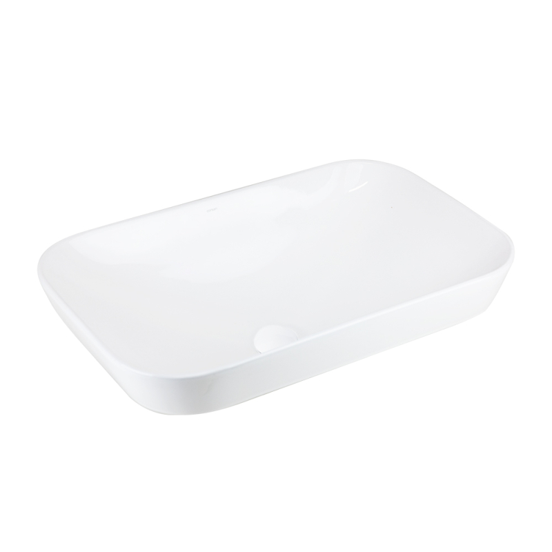 Umywalka nablatowa INTERO prostokątna 530x335x170 mm biały korek CORSAN UC5580WH