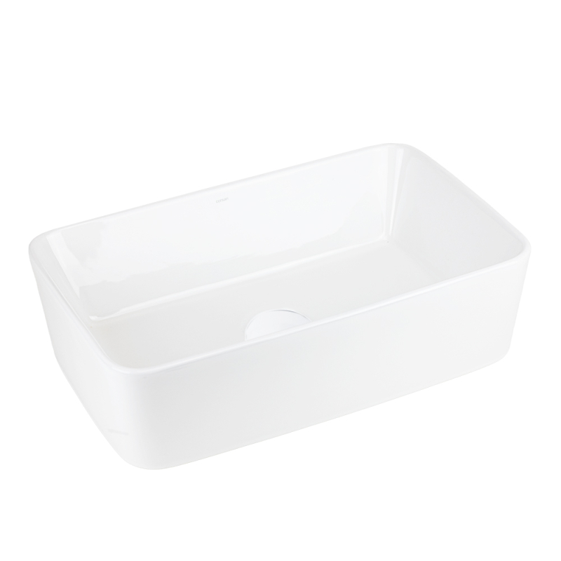 Umywalka nablatowa ANGO prostokątna 480x295x135 mm biały korek CORSAN UC5627WH