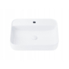 Umywalka nablatowa ANGO prostokątna 500x400x140 mm z korkiem białym CORSAN UC5641WH