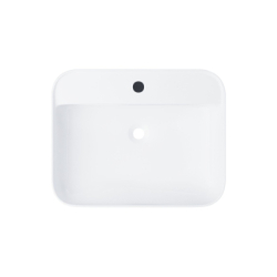 Umywalka nablatowa ANGO prostokątna 500x400x140 mm z korkiem białym CORSAN UC5641WH