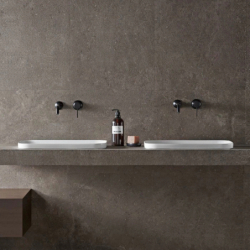 Umywalka wpuszczana w blat INTERO 430x380x140 mm z korkiem białym CORSAN UC5672WH