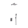 Zestaw prysznicowy ANGO deszczownica 25cm mieszacza słuchawka prysznicowa gunmetal CORSAN Z01MGM