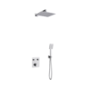 Zestaw prysznicowy podtynkowy ANGO deszczownica 25cm termostat słuchawka prysznicowa chrom CORSAN Z02TCH
