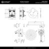 Zestaw prysznicowy podtynkowy LUGO deszczownica 25cm termostat słuchawka prysznicowa gunmetal CORSAN Z04TGM
