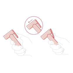 Bateria bidetowa podtynkowa LUGO stal szczotkowana CORSAN CMB7570BSL