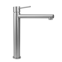 Wysoka bateria umywalkowa LUGO stal szczotkowana CORSAN CMB7512BSL