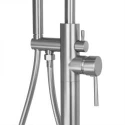 Bateria wannowa wolnostojąca LUGO stal szczotkowana CORSAN CMB7535BSL