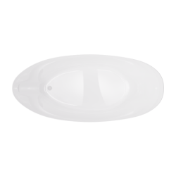 Wanna wolnostojąca AVOLA 180 cm przelew szczelinowy korek klik klak biały CORSAN V032XXLWH