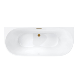 Wanna przyścienna MONO slim 170 cm korek klik klak złoty CORSAN E029XLSGL