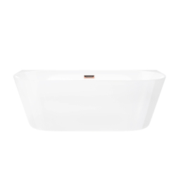 Wanna przyścienna MONO slim 170 cm korek klik klak różowe złoto CORSAN E029XLSRG