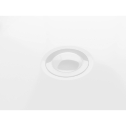 Wanna przyścienna wolnostojąca MONO 170 cm z szeroką krawędzią korek klik-klak biały CORSAN E030XLWH