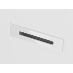 Wanna przyścienna wolnostojąca MONO 160 cm z szeroką krawędzią korek klik-klak biały CORSAN E030LWH