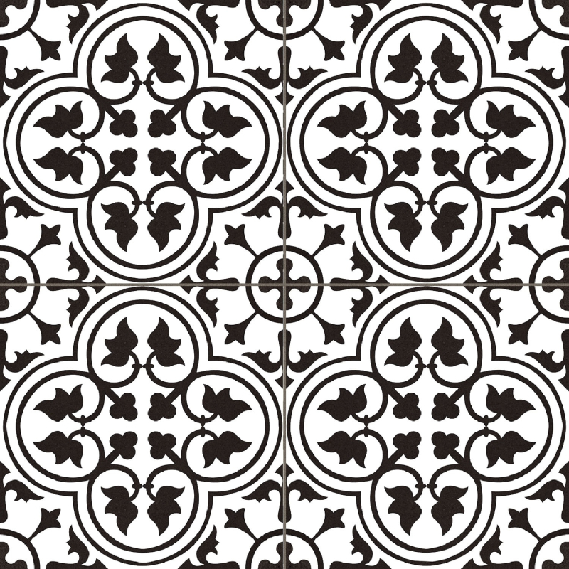 HAMPTON BLACK MAT 45X45 GAT.1 (P.94741)