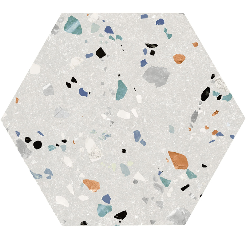 GOBI BIANCO HEXAGON MAT 20X24 GAT.1 (P.94767)