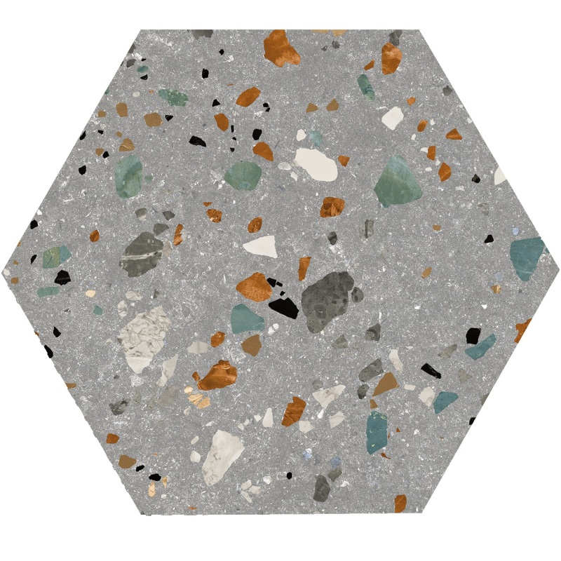 GOBI GRIGIO HEXAGON MAT 20X24 GAT.1 (P.94791)