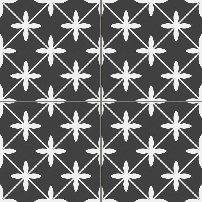 STAR BLACK MAT 45X45 GAT.1 (P.94817)