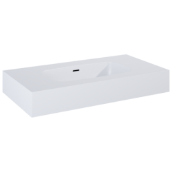 UMYWALKA DIMPLE 80 ŚCIENNA, MARMUR WHITE MATT ELITA 168852