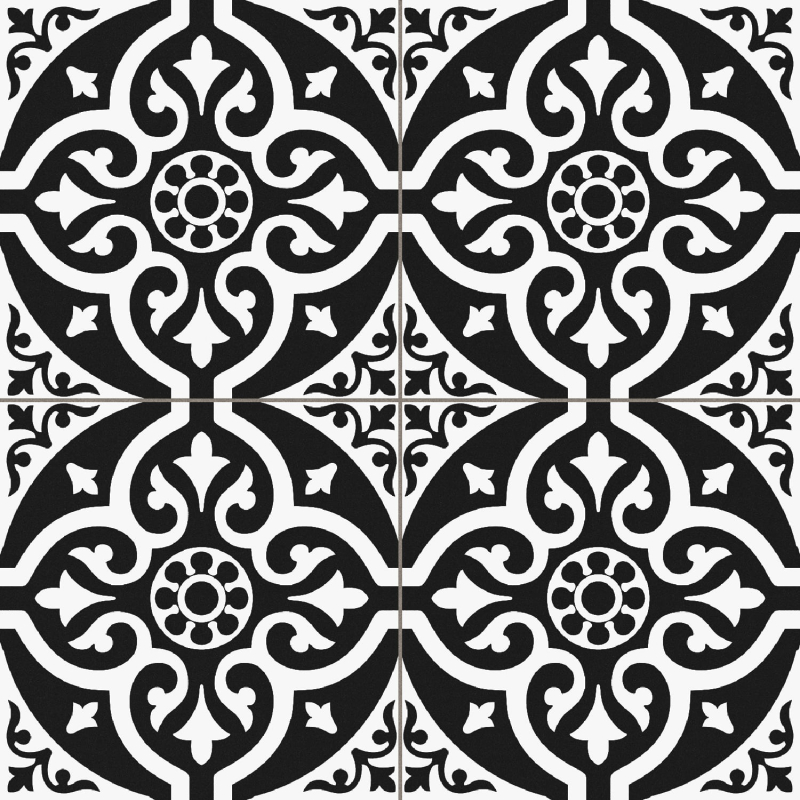 CHESTER BLACK MAT 45X45 GAT.1 (P.94755)