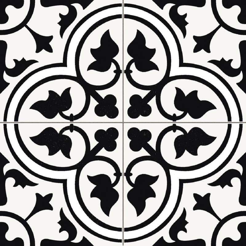 DOVER BLACK MAT 45X45 GAT.1 (P.94749)