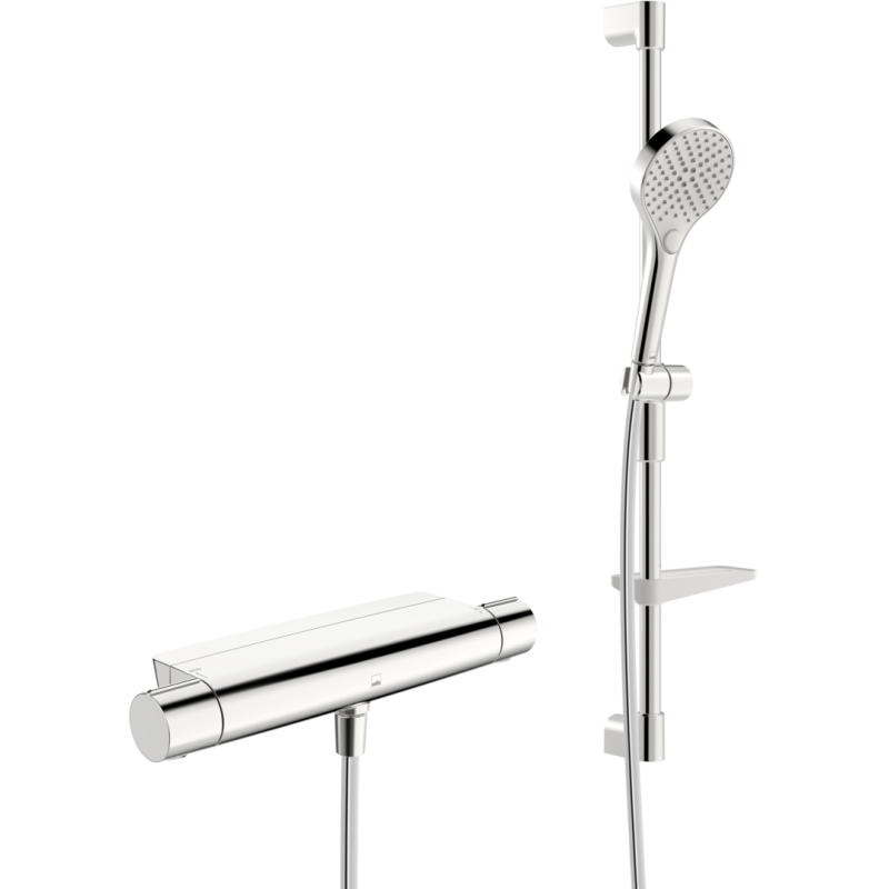 Bateria natryskowa z prysznicem chrom Optima Style ECO ORAS 7169-109