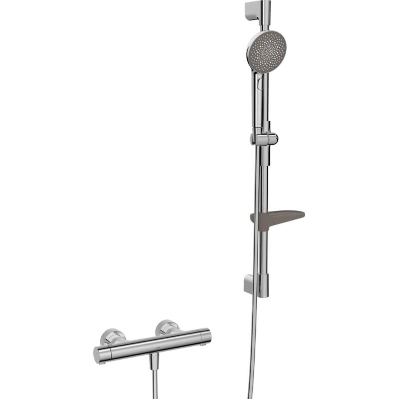 Bateria natryskowa z prysznicem chrom HANSAPRISMA HANSA 48130421