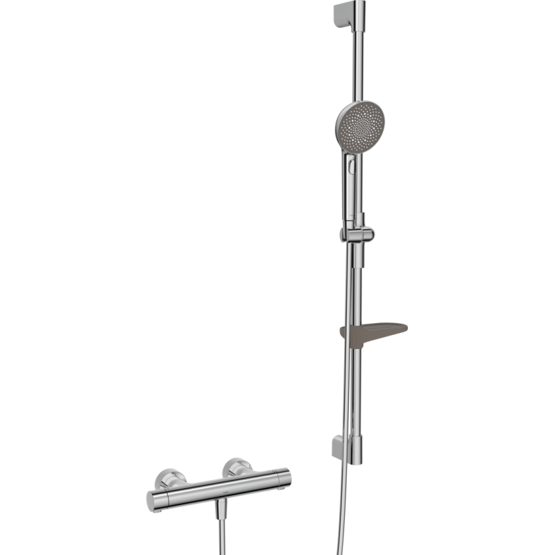 Bateria natryskowa z prysznicem chrom HANSAPRISMA HANSA 48130431