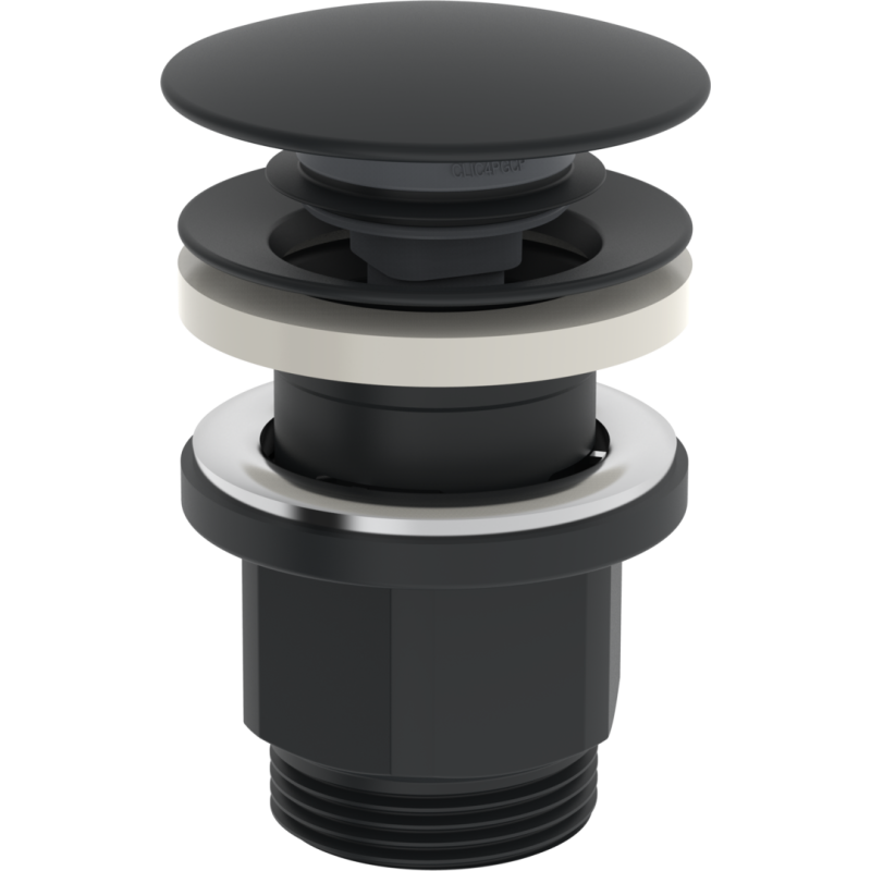 Przyciskowy zawór spustowy czarny matowy HANSA 762010033