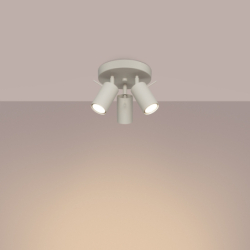 Plafon RING 3P beżowy SOLLUX SL.1497