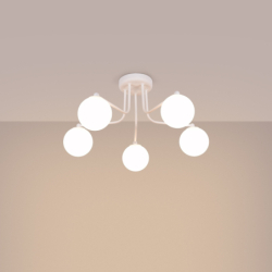 Żyrandol ASTRAL 5 biały SOLLUX SL.1660