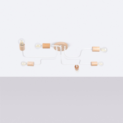 Żyrandol TIMBO 6 biały SOLLUX SL.1666