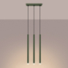 Lampa wisząca PASTELO 3 zielona oliwka SOLLUX SL.1520