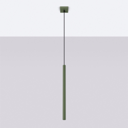 Lampa wisząca PASTELO 1 zielona oliwka SOLLUX SL.1518