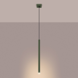 Lampa wisząca PASTELO 1 zielona oliwka SOLLUX SL.1518