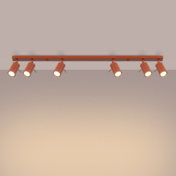 Plafon RING 6L ochra czerwona SOLLUX SL.1511