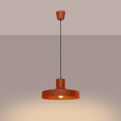 Lampa wisząca BILO ochra czerwona SOLLUX SL.1706
