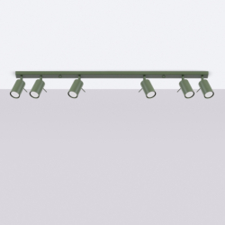 Plafon RING 6L zielony oliwkowy SOLLUX SL.1505