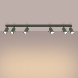 Plafon RING 6L zielony oliwkowy SOLLUX SL.1505