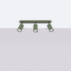 Plafon RING 3L zielony oliwkowy SOLLUX SL.1502