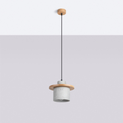 Lampa wisząca MAB beton SOLLUX SL.1363