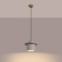 Lampa wisząca MAB beton SOLLUX SL.1363