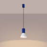 Lampa wisząca ESTRIA 1 biała/ultramaryna SOLLUX SL.1874