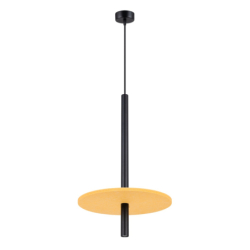 Lampa wisząca FELTRO 1 czarna/żółta SOLLUX SL.1880
