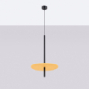Lampa wisząca FELTRO 1 czarna/żółta SOLLUX SL.1880