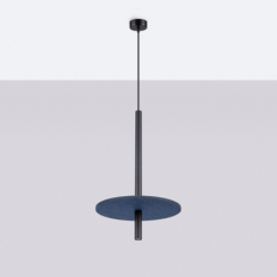 Lampa wisząca FELTRO 1 czarna/granatowa SOLLUX SL.1881
